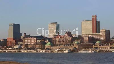 Panorama view of Hamburg Hafencity