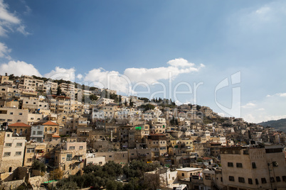 Silwan Village in Jerusalem.