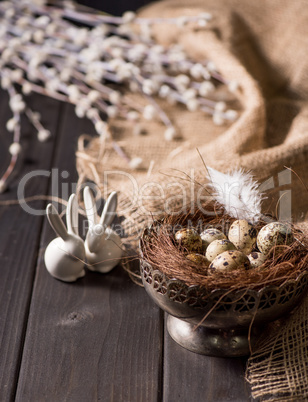 Easter bunnies and quail eggs