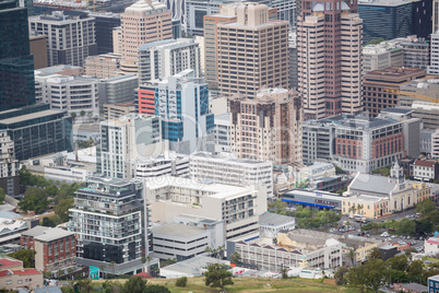 View of beautiful cityscape