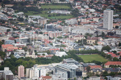 View of beautiful cityscape