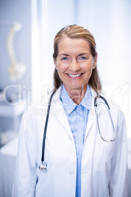 Portrait of smiling female doctor