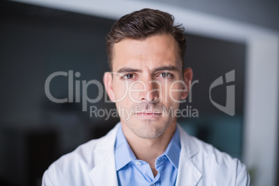 Portrait of thoughtful doctor
