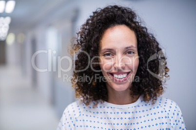 Portrait of smiling female patient