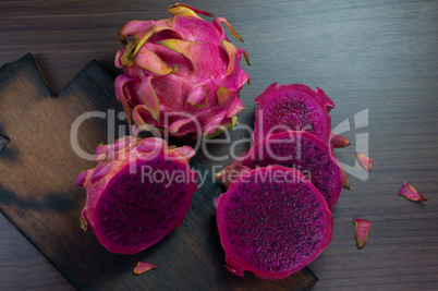 fresh dragon fruit.