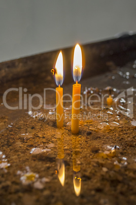 Candles in the church