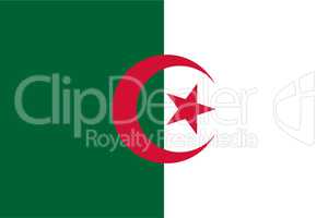 Fahne von Algerien