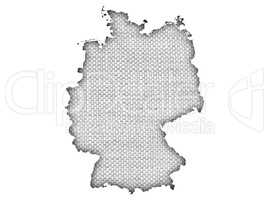 Karte von Deutschland auf Textur
