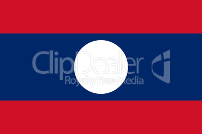 Fahne von Laos