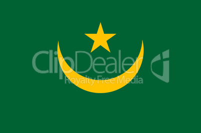 Fahne von Mauretanien