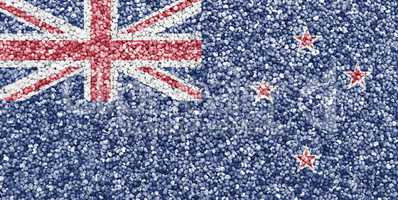 Fahne von Neuseeland auf Textur
