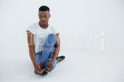 Ballerino wearing ballet shoes