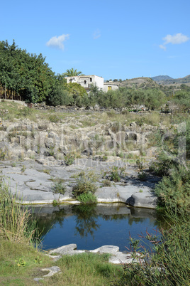 kleine alcantaraschlucht, sizilien