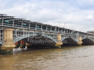 Blackfriars bridge in London