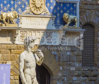 David in Florence's Piazza della Signoria