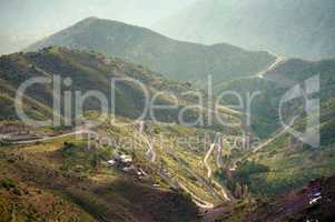 Mountain road in Chile