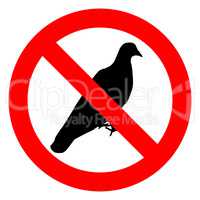 No pigeons sign