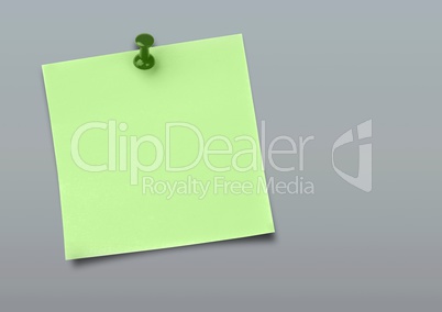 Sticky Note Play icon against a grey background