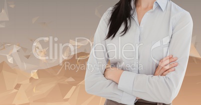 Composite image of Businesswoman Torso