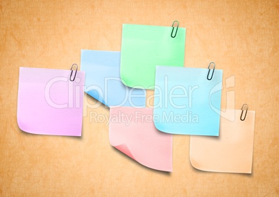Sticky Note against a neutral orange background