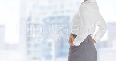 Composite image of Businesswoman Torso