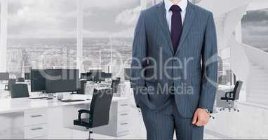 Composite image of Businessman Torso