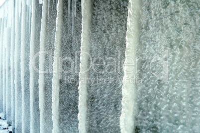 ice icicle, winter, cold, snow, sea