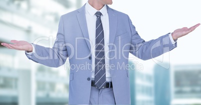 Composite image of Businessman Torso
