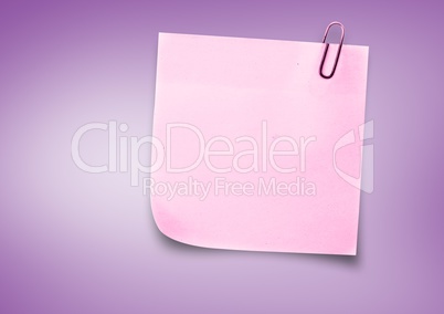 Composite image of pink Sticky Note