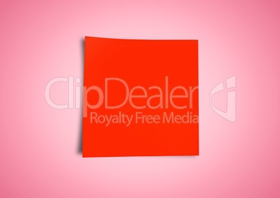 Composite image of red Sticky Note