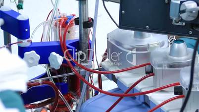 Heart lung machine for heart surgery