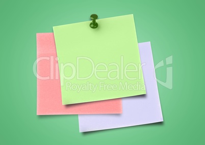 Sticky Note against neutral green background