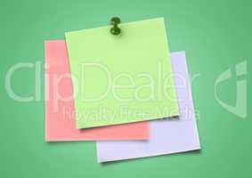 Sticky Note against neutral green background