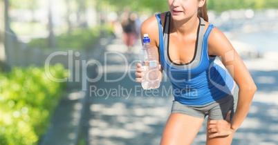 Female Fitness Torso against a parc background