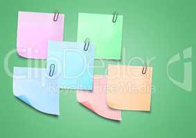 Sticky Note against a neutral green background