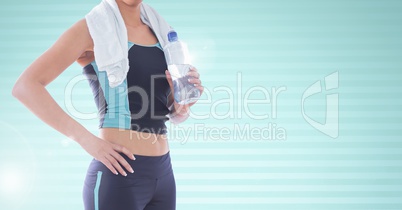 Fitness Torso against a blue background