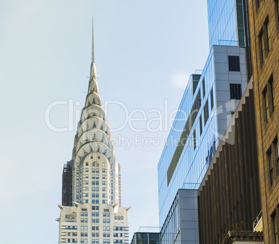 The Chrysler building in New York