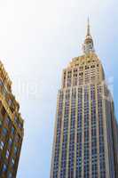 the Empire State Building from bottom