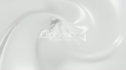 Beautiful Cream in Looped 3d Animation. Close-up Seamless 4k.