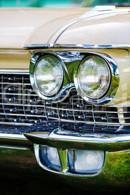 Headlight of vintage car