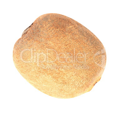 raw kiwi isolated on white