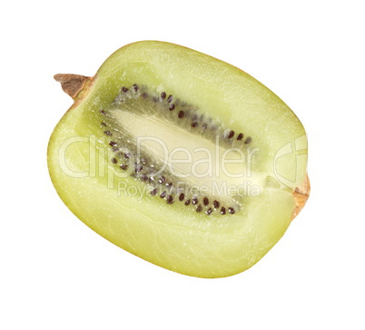 raw kiwi isolated on white