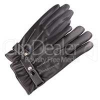 two Leather Gloves Isolated