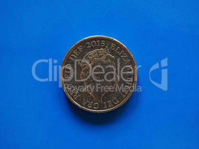 One Pound coin, United Kingdom in London