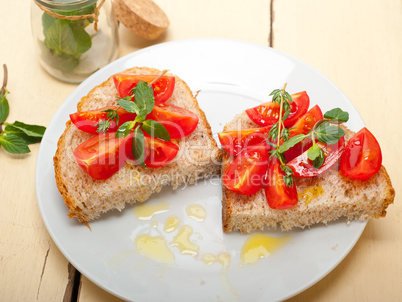 Italian tomato bruschetta