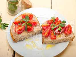 Italian tomato bruschetta