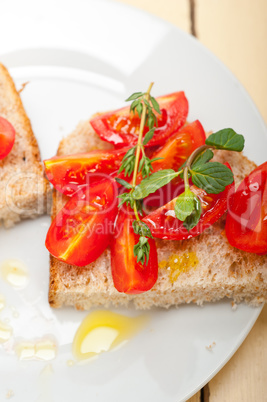 Italian tomato bruschetta