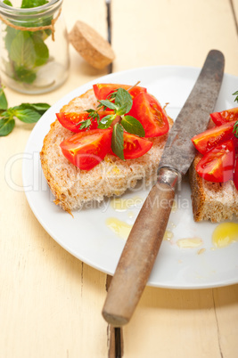 Italian tomato bruschetta