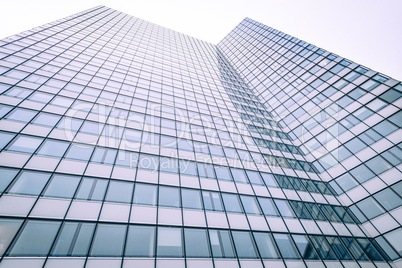 Abstrakte Fassade eines modernen Bürogebäudes in Hamburg, Deut