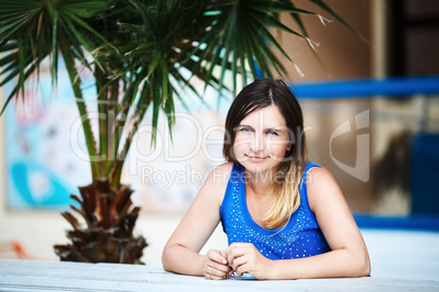 Portrait of pretty young woman